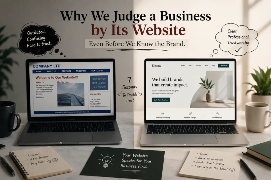 digital marketing blog-Why We Judge a Business by Its Website (Even Before We Know the Brand)